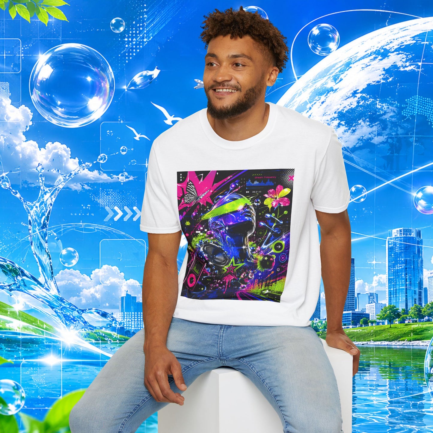 Frutiger Metro T-Shirt Y2K Graphic Tee Frutiger Aero McBling Cyber Streetwear Retro Futuristic Rave Shirt
