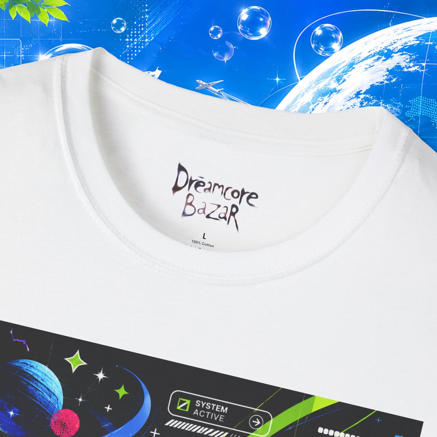 Frutiger Metro T-Shirt Y2K Graphic Tee Frutiger Aero McBling Cyber Streetwear Retro Futuristic Rave Shirt