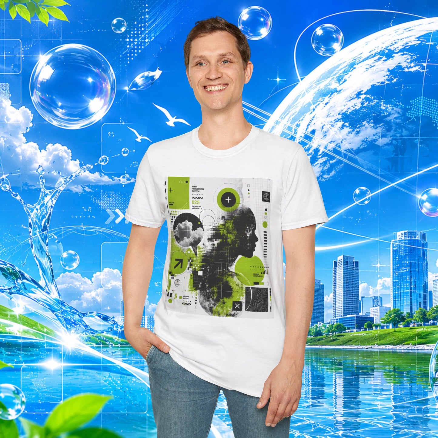 Frutiger Metro T-Shirt Y2K Graphic Tee Frutiger Aero McBling Cyber Streetwear Retro Futuristic Rave Shirt