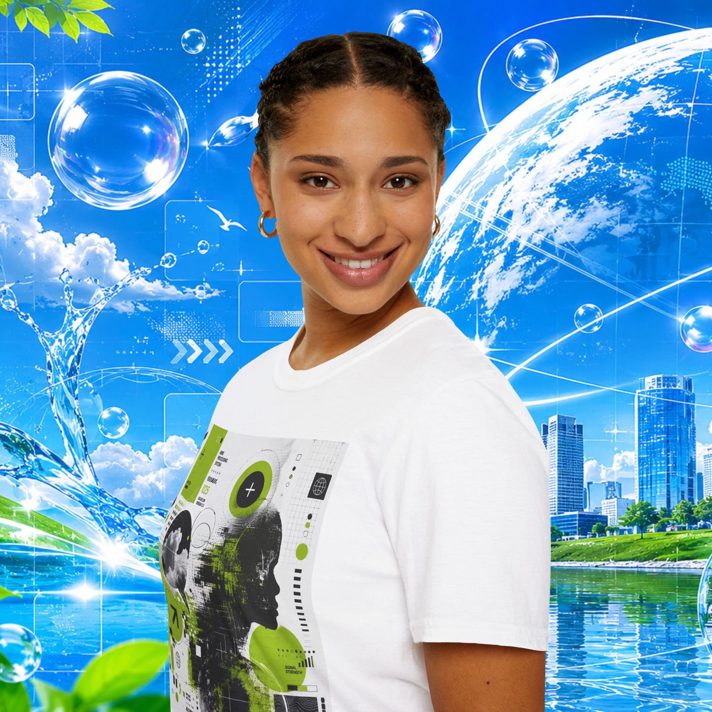 Frutiger Metro T-Shirt Y2K Graphic Tee Frutiger Aero McBling Cyber Streetwear Retro Futuristic Rave Shirt