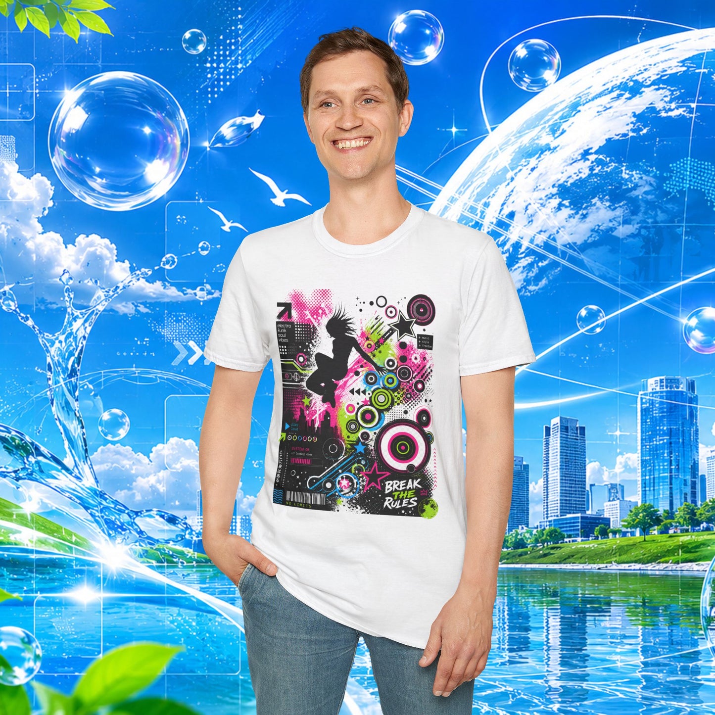 Frutiger Metro T-Shirt Y2K Graphic Tee Frutiger Aero McBling Cyber Streetwear Retro Futuristic Rave Shirt