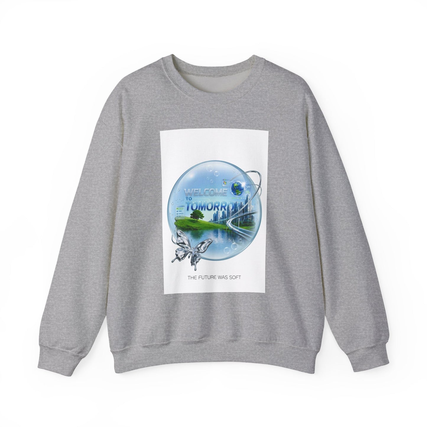 Frutiger Aero Sweatshirt Y2K Aesthetic Crewneck, Frutiger Aero Clothing, Retro Futuristic Sweatshirt, Dreamy Internet Core, Y2K Graphic
