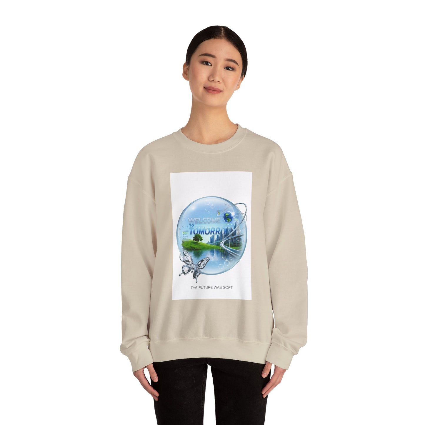 Frutiger Aero Sweatshirt Y2K Aesthetic Crewneck, Frutiger Aero Clothing, Retro Futuristic Sweatshirt, Dreamy Internet Core, Y2K Graphic