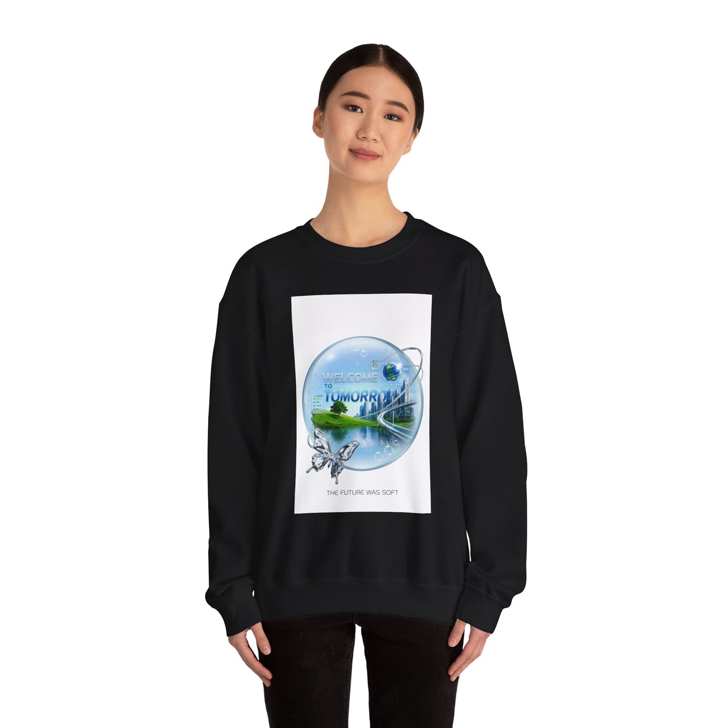 Frutiger Aero Sweatshirt Y2K Aesthetic Crewneck, Frutiger Aero Clothing, Retro Futuristic Sweatshirt, Dreamy Internet Core, Y2K Graphic