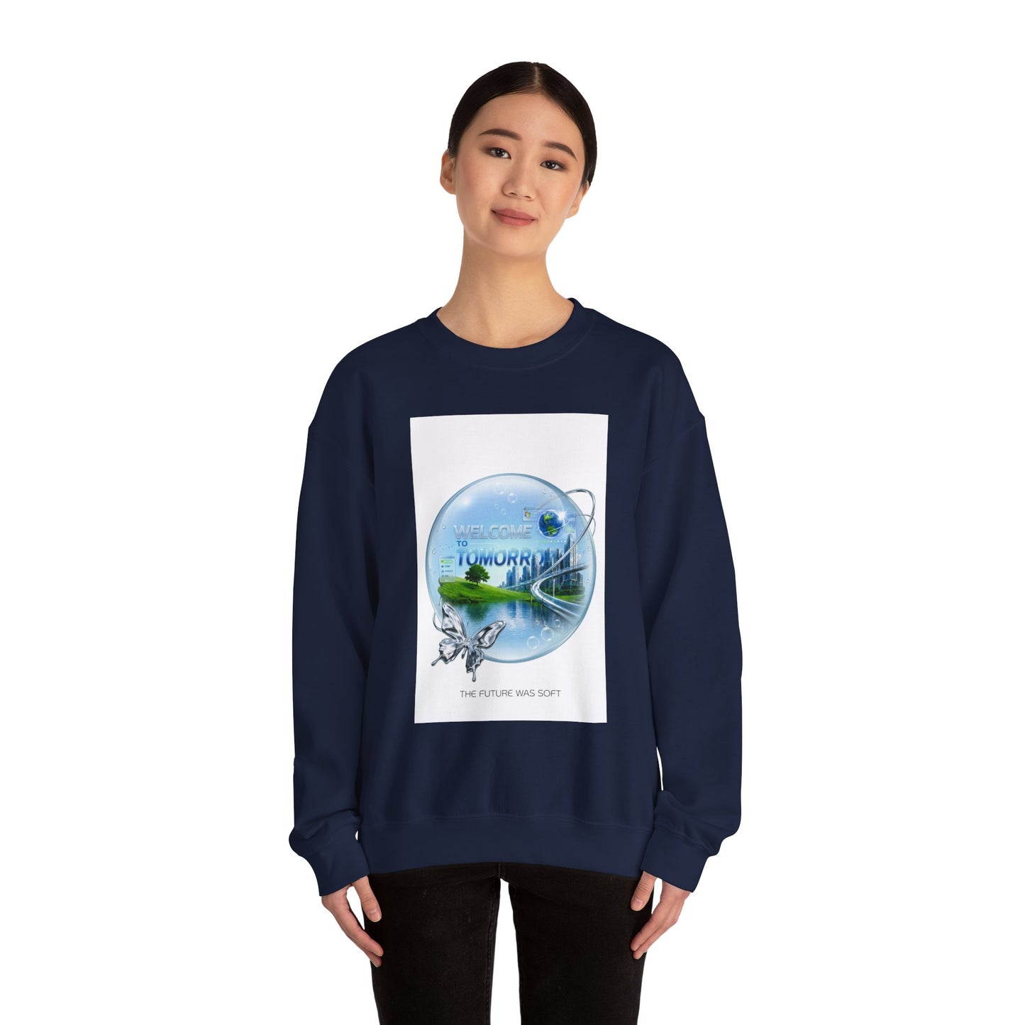 Frutiger Aero Sweatshirt Y2K Aesthetic Crewneck, Frutiger Aero Clothing, Retro Futuristic Sweatshirt, Dreamy Internet Core, Y2K Graphic