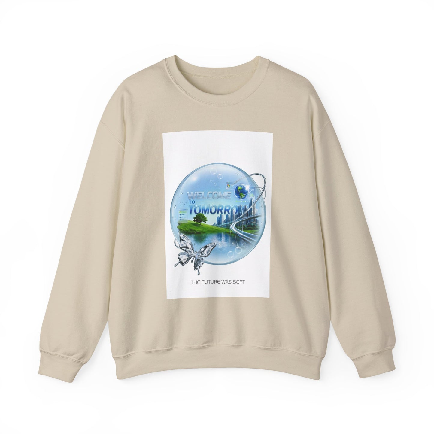 Frutiger Aero Sweatshirt Y2K Aesthetic Crewneck, Frutiger Aero Clothing, Retro Futuristic Sweatshirt, Dreamy Internet Core, Y2K Graphic