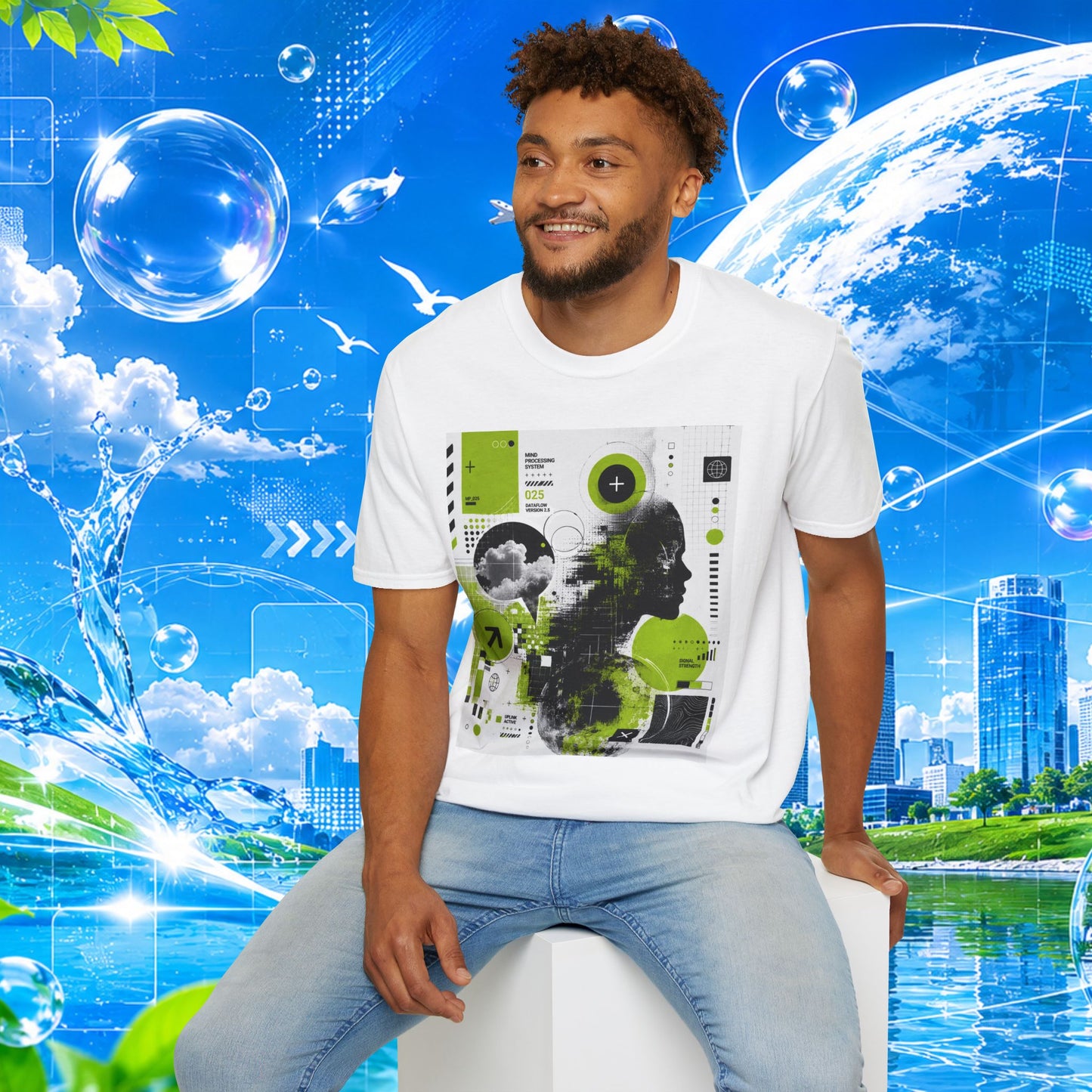 Frutiger Metro T-Shirt Y2K Graphic Tee Frutiger Aero McBling Cyber Streetwear Retro Futuristic Rave Shirt