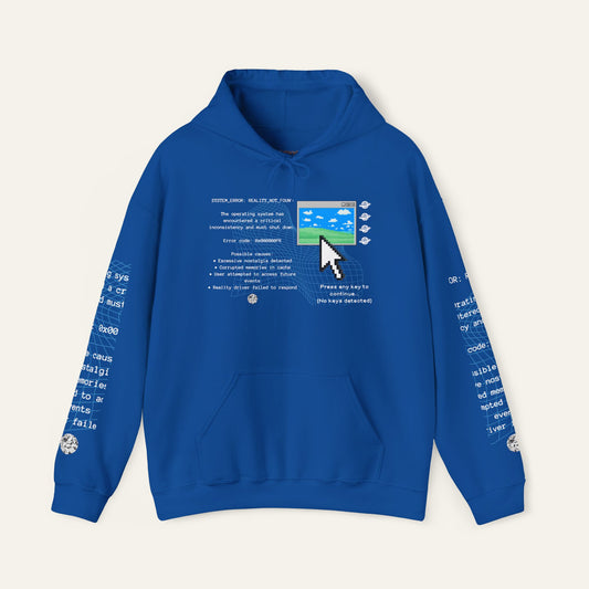 SYSTEM ERROR Hoodie, Nostalgia Core Sweatshirt, Internet Aesthetic Hoodie, Windows Inspired Graphic Hoodie, Digital Melancholy Gift