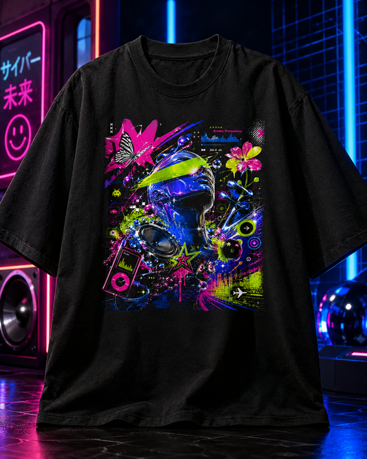 Frutiger Metro T-Shirt Y2K Graphic Tee Frutiger Aero McBling Cyber Streetwear Retro Futuristic Rave Shirt