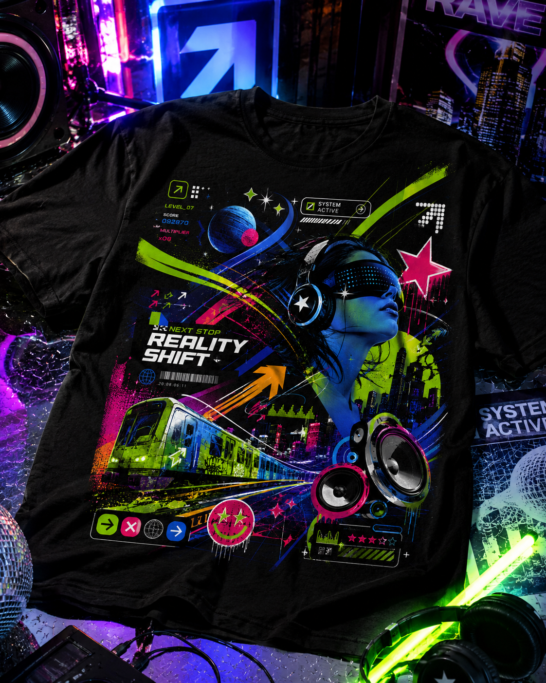 Frutiger Metro T-Shirt Y2K Graphic Tee Frutiger Aero McBling Cyber Streetwear Retro Futuristic Rave Shirt
