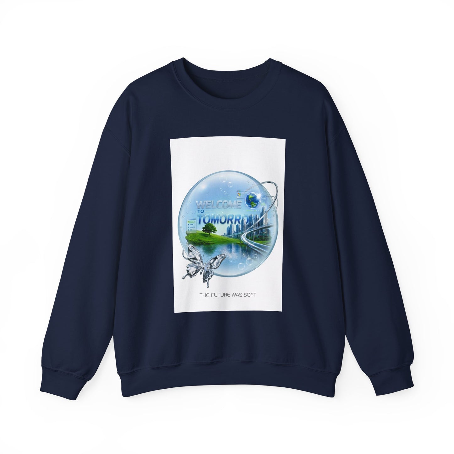 Frutiger Aero Sweatshirt Y2K Aesthetic Crewneck, Frutiger Aero Clothing, Retro Futuristic Sweatshirt, Dreamy Internet Core, Y2K Graphic