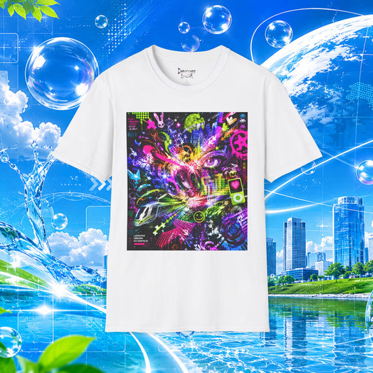 Frutiger Metro T-Shirt Y2K Graphic Tee Frutiger Aero McBling Cyber Streetwear Retro Futuristic Rave Shirt