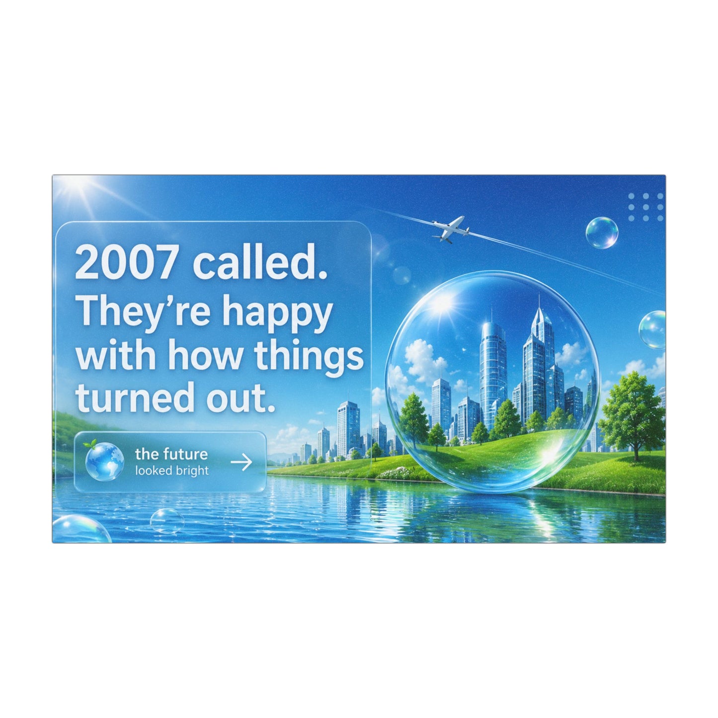Frutiger Aero Car Magnet, Frutiger Metro Magnet, Y2K Car Magnet, Retro Futuristic Bumper Magnet, 2000s Aesthetic