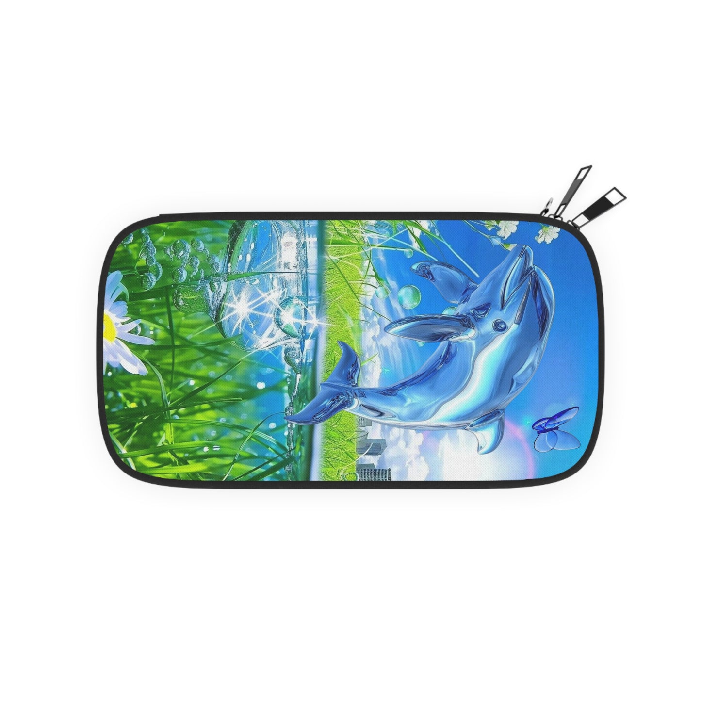 Y2K Frutiger Aero MCbling Passport Wallet | Retro Futuristic Travel Accessory