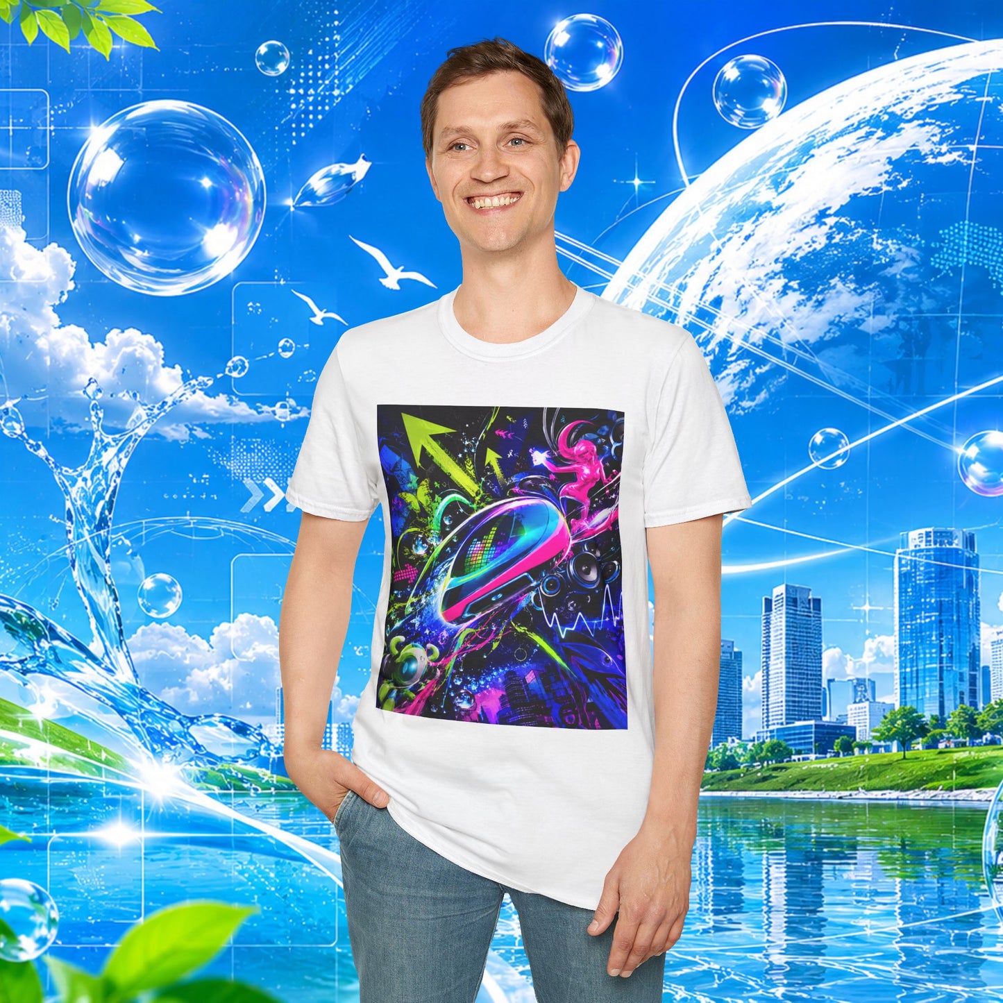 Frutiger Metro T-Shirt Y2K Graphic Tee Frutiger Aero McBling Cyber Streetwear Retro Futuristic Rave Shirt