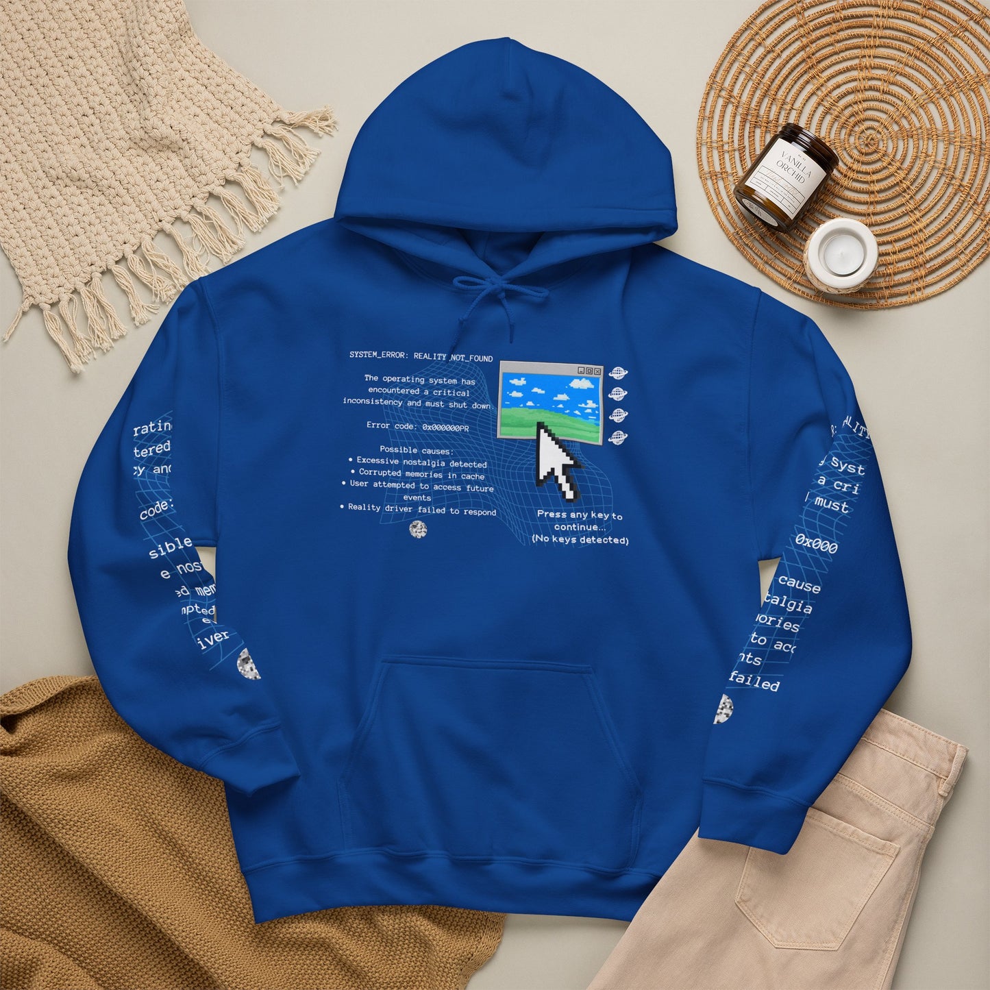 SYSTEM ERROR Hoodie, Nostalgia Core Sweatshirt, Internet Aesthetic Hoodie, Windows Inspired Graphic Hoodie, Digital Melancholy Gift