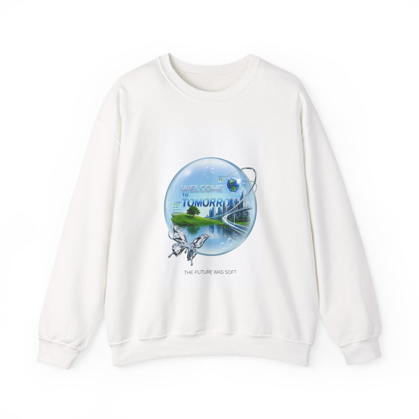 Frutiger Aero Sweatshirt Y2K Aesthetic Crewneck, Frutiger Aero Clothing, Retro Futuristic Sweatshirt, Dreamy Internet Core, Y2K Graphic