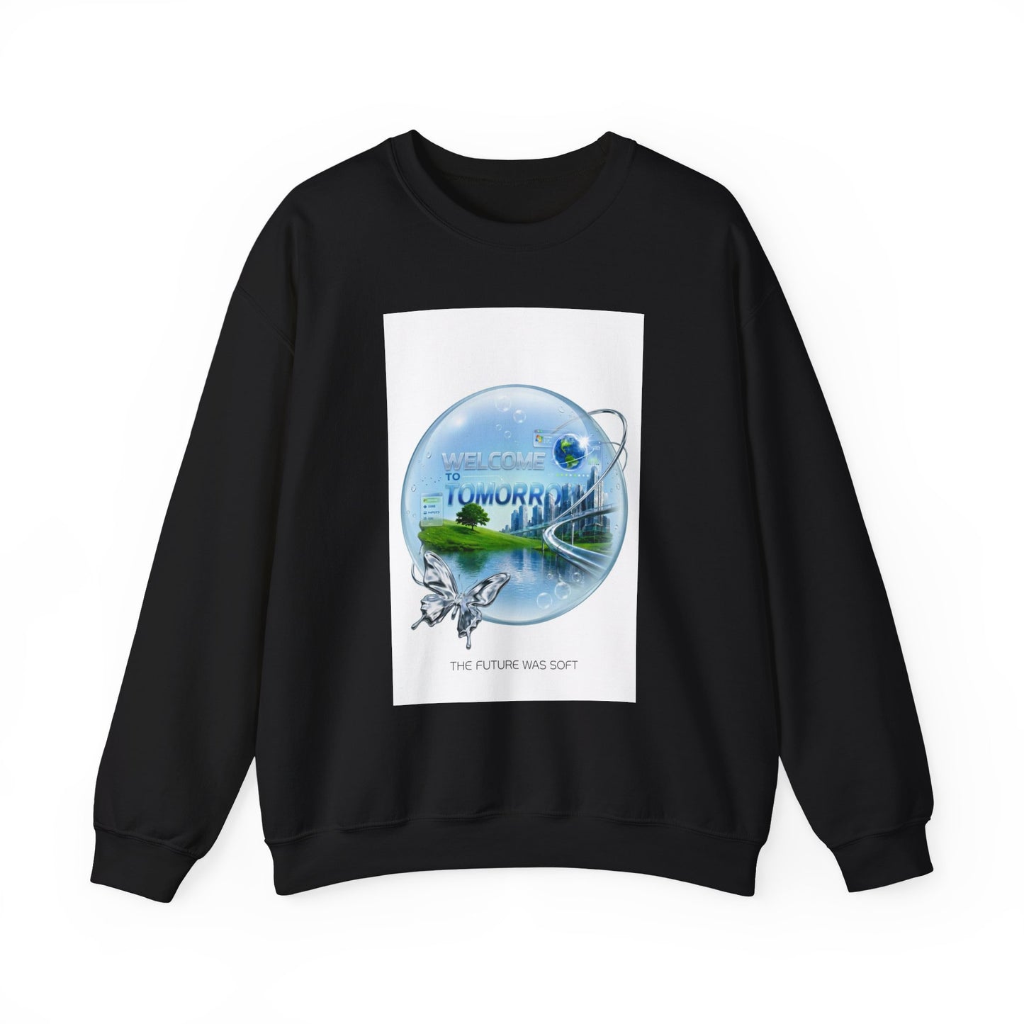 Frutiger Aero Sweatshirt Y2K Aesthetic Crewneck, Frutiger Aero Clothing, Retro Futuristic Sweatshirt, Dreamy Internet Core, Y2K Graphic