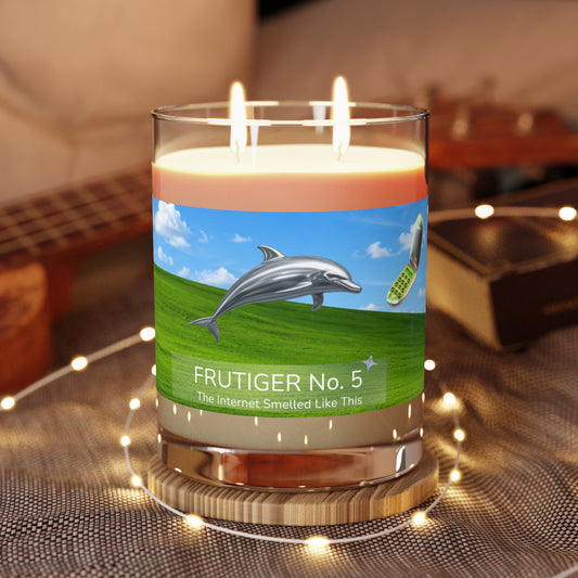 Frutiger Aero Candle, Y2K Nostalgia Candle, Windows Vista Aesthetic Decor, Dolphin Candle, Internetcore Gift, The Internet Smelled Like This