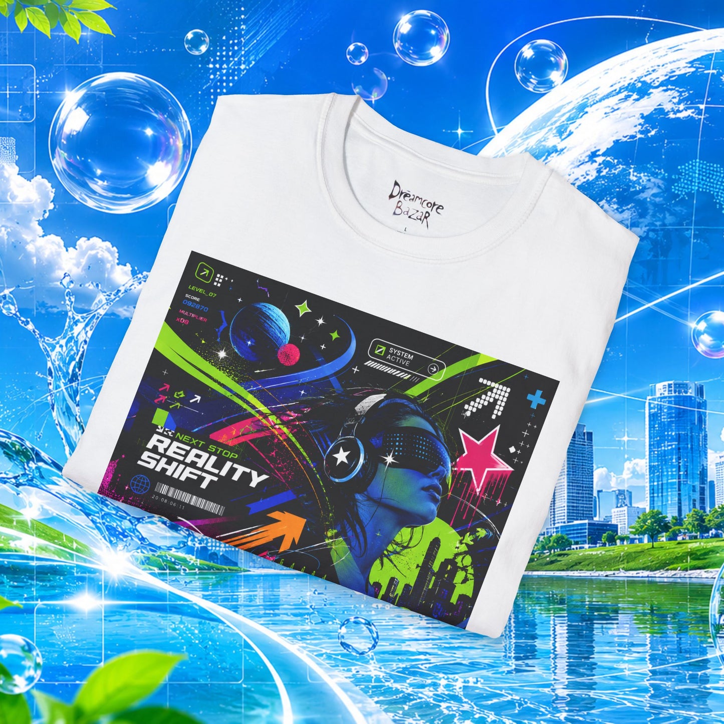 Frutiger Metro T-Shirt Y2K Graphic Tee Frutiger Aero McBling Cyber Streetwear Retro Futuristic Rave Shirt